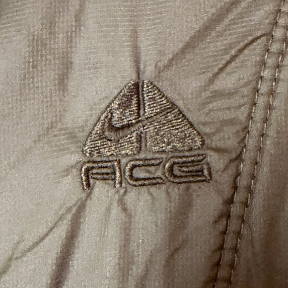 Nike ACG Fleece Jacket Brown Full Zip Puffer‎ Accent Women's Size M - Picture 4 of 8